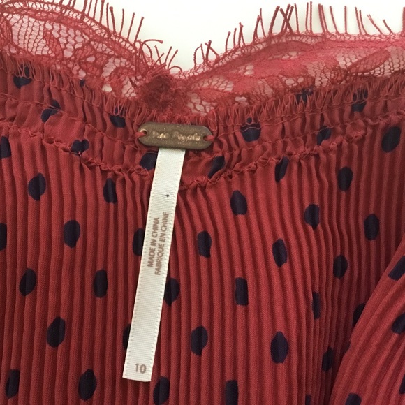 Free People Slip Dress Polka Dot Outer SLIP ONLY - Picture 7 of 7